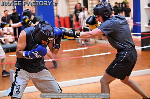 2019-05-29 Milano - pound4pound boxe gym 2004 Federico Nejrotti vs Luca Liberace